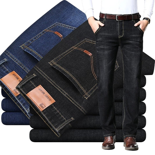 New Mens Fashion Jeans Business Casual Stretch Slim Jeans Classic Trousers Denim Pants men size 28-40